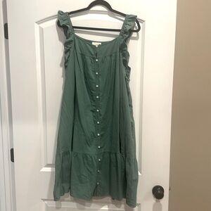 Green Universal Thread dress, size 1x. Worn once!